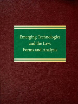cover image of Emerging Technologies and the Law: Forms and Analysis